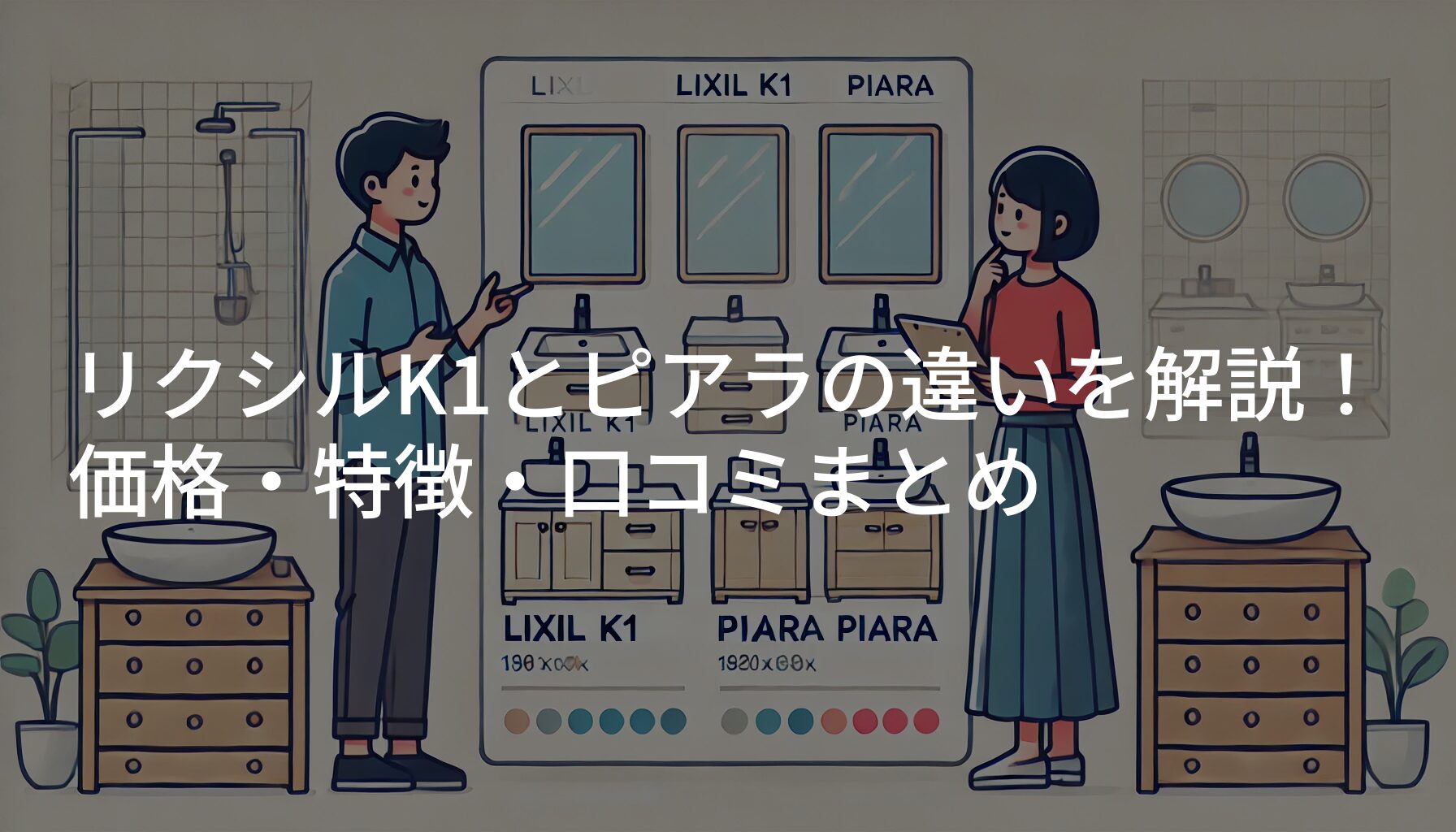 リクシルK1とピアラの違いを解説！価格・特徴・口コミまとめ