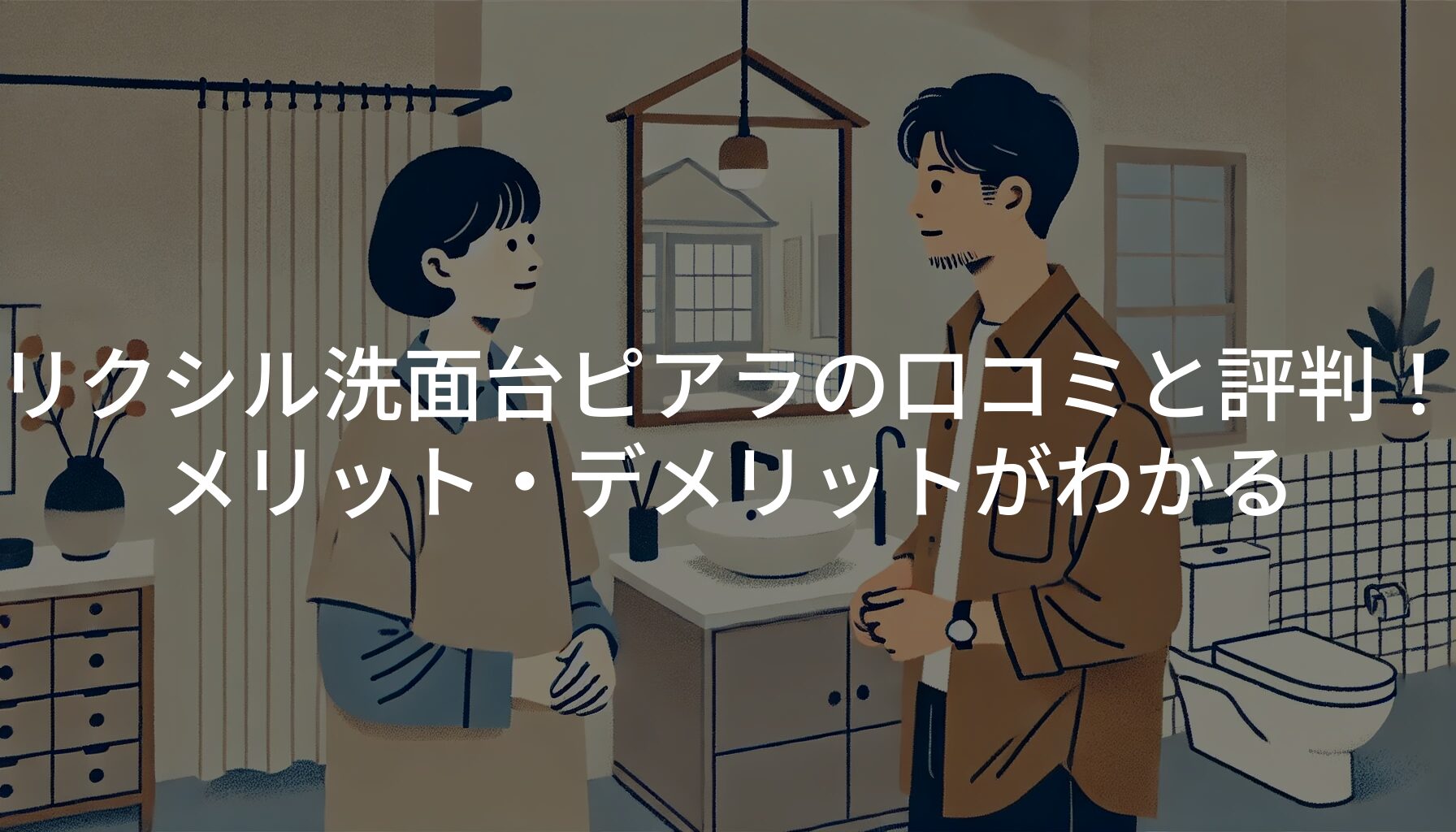 リクシル洗面台ピアラの口コミと評判！メリット・デメリットがわかる