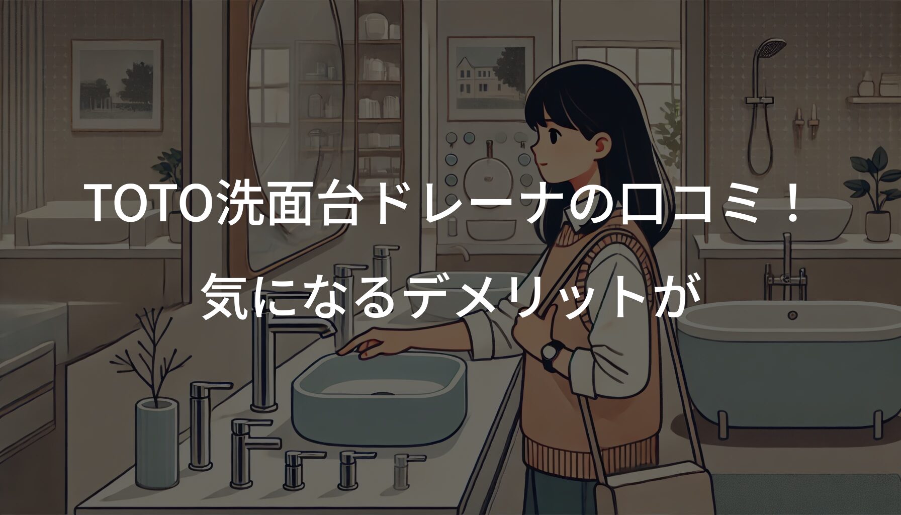 TOTO洗面台ドレーナの口コミ・評判！気になるデメリットが